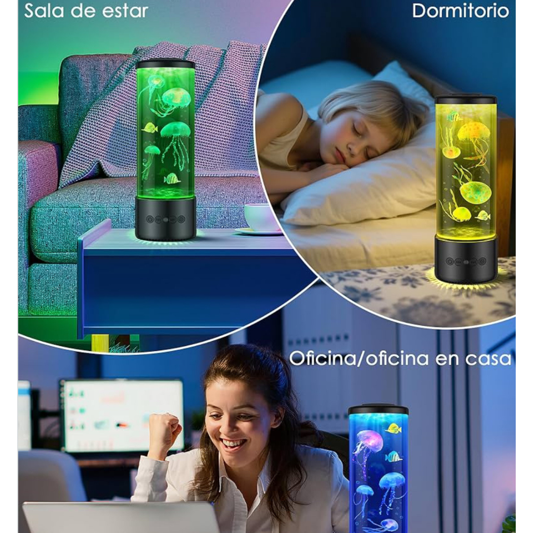 Lampara medusas flotantes